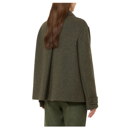 Cappotto corto in lana mèlange Verde DIORAMA 001 MAX MARA WEEKEND 