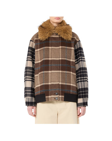 Bomber in drap di lana check DIVINA 001 MAX MARA WEEKEND 
