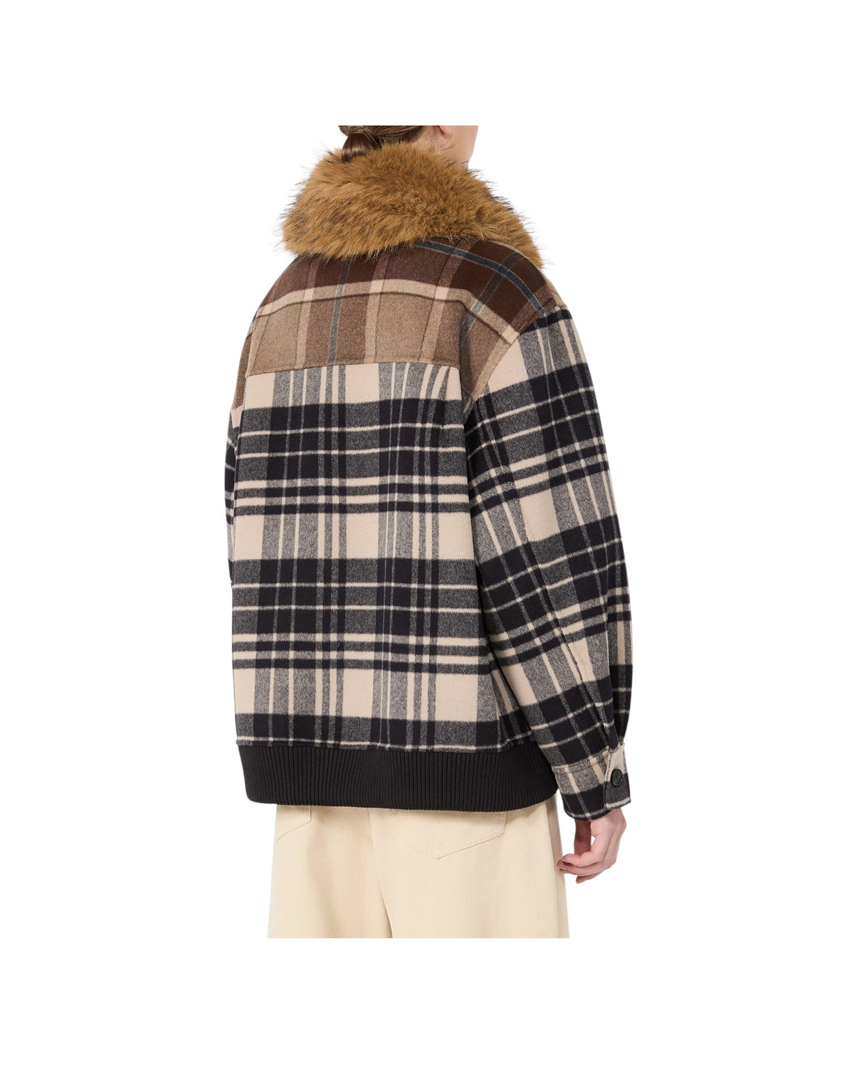 Bomber in drap di lana check DIVINA 001 MAX MARA WEEKEND 