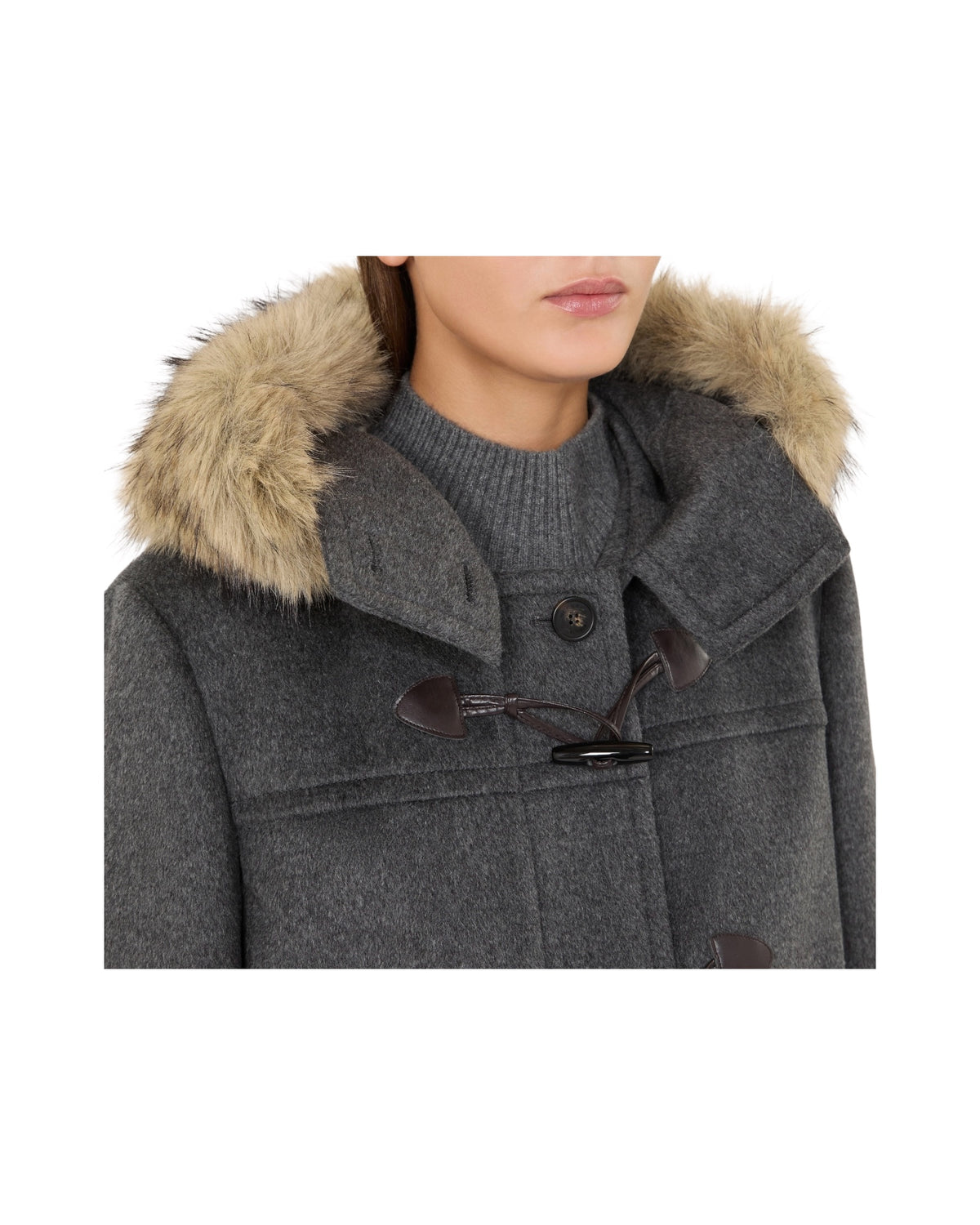 Cappotto in doppio drap di lana Grigio EPICA 022 MAX MARA WEEKEND 