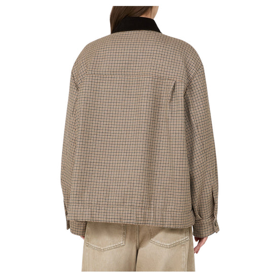 Giacca bomber in lana Pied de Poule Marrone FESTA 001 MAX MARA WEEKEND 