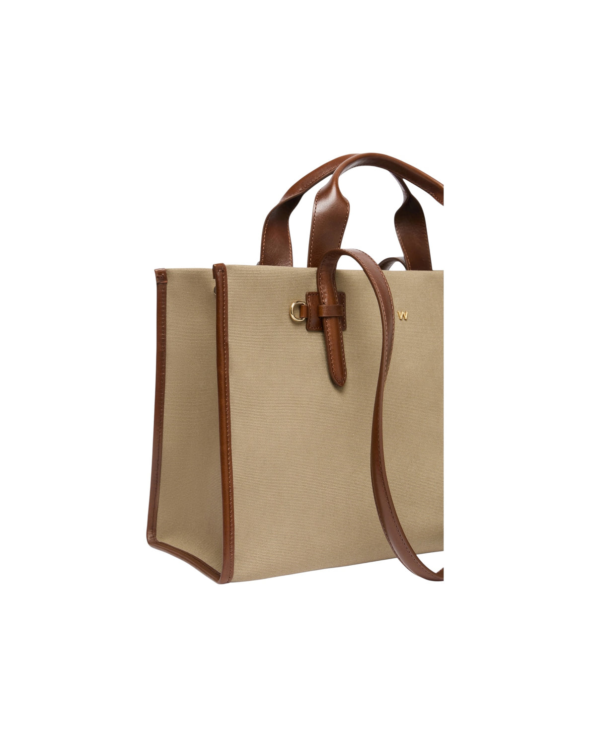 Shopping bag in canvas e pelle Verde militare GIANNA 002 MAX MARA WEEKEND 