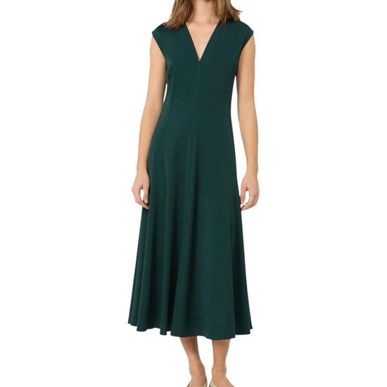 Abito lungo in jersey interlock Verde MASTER 005 MAX MARA WEEKEND 