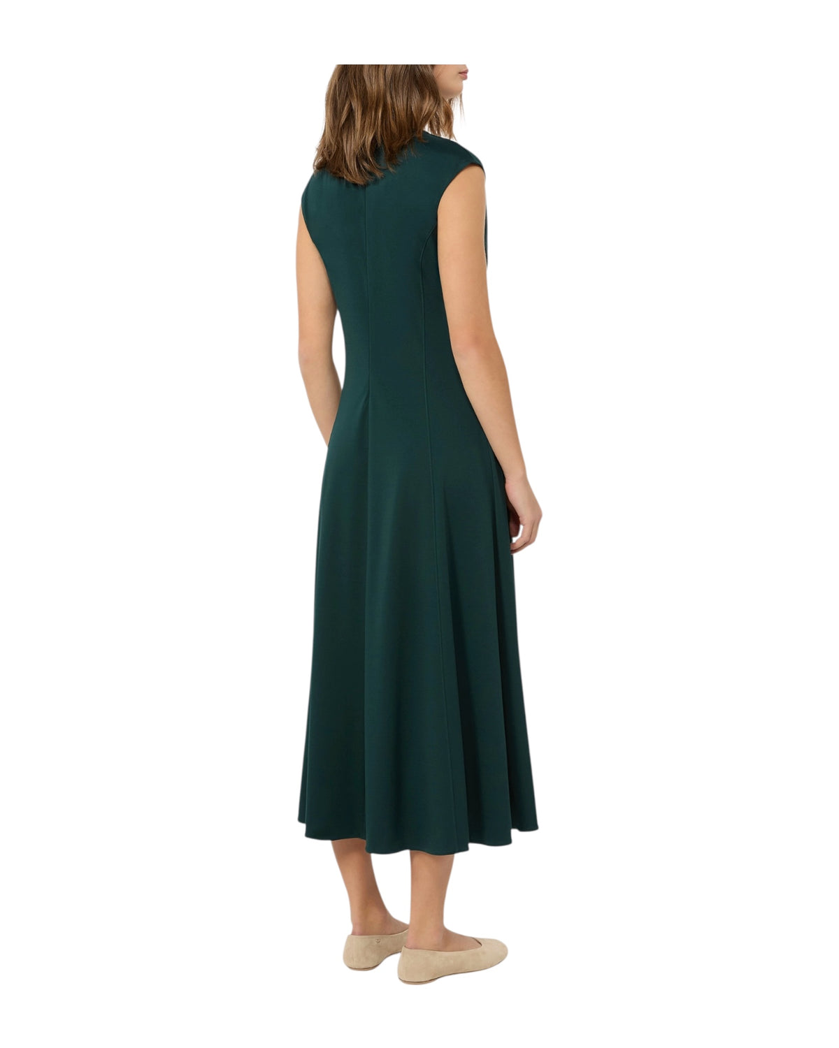 Abito lungo in jersey interlock Verde MASTER 005 MAX MARA WEEKEND 