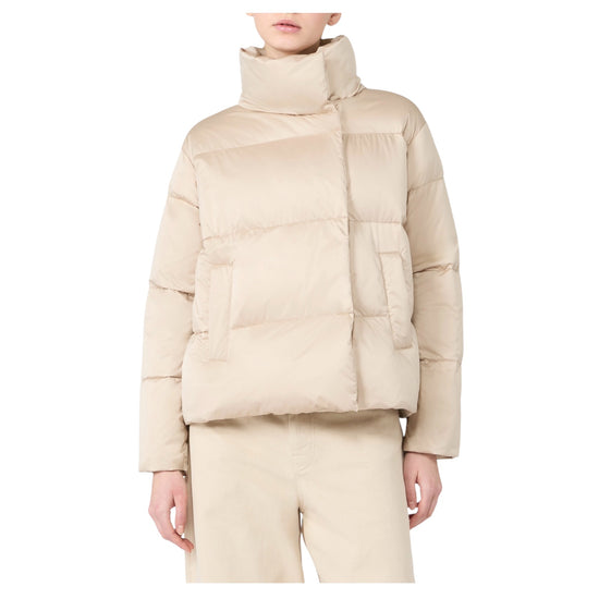 Piumino corto in raso tecnico Sabbia MATASSA 001 MAX MARA WEEKEND 