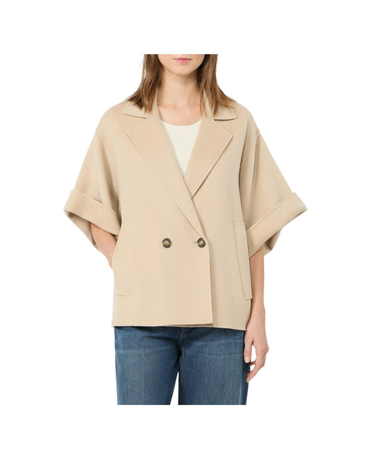 Cappotto corto in drap di lana Sabbia NEO 064 MAX MARA WEEKEND 