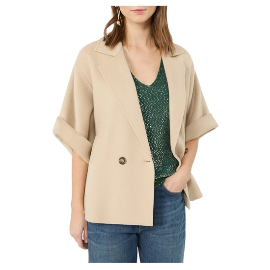 Cappotto corto in drap di lana Sabbia NEO 064 MAX MARA WEEKEND 