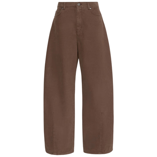 Pantalone in drill di cotone Marrone ORDINE 003 MAX MARA WEEKEND 