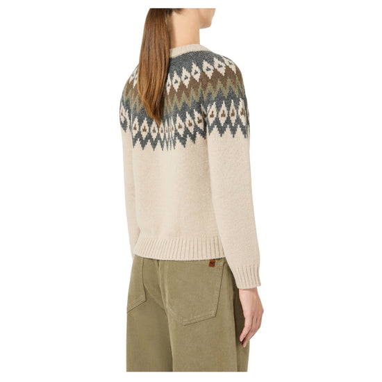 Cardigan in misto alpaca e lana Beige TARGA 003 MAX MARA WEEKEND 