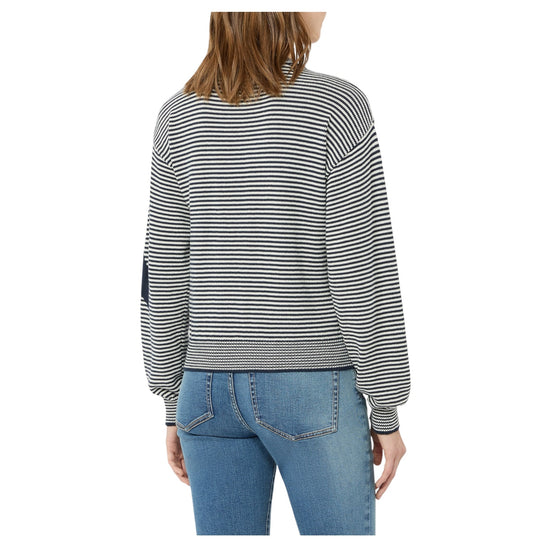Cardigan in filato di cotone con intarsi Blu TEIERA 021 MAX MARA WEEKEND 