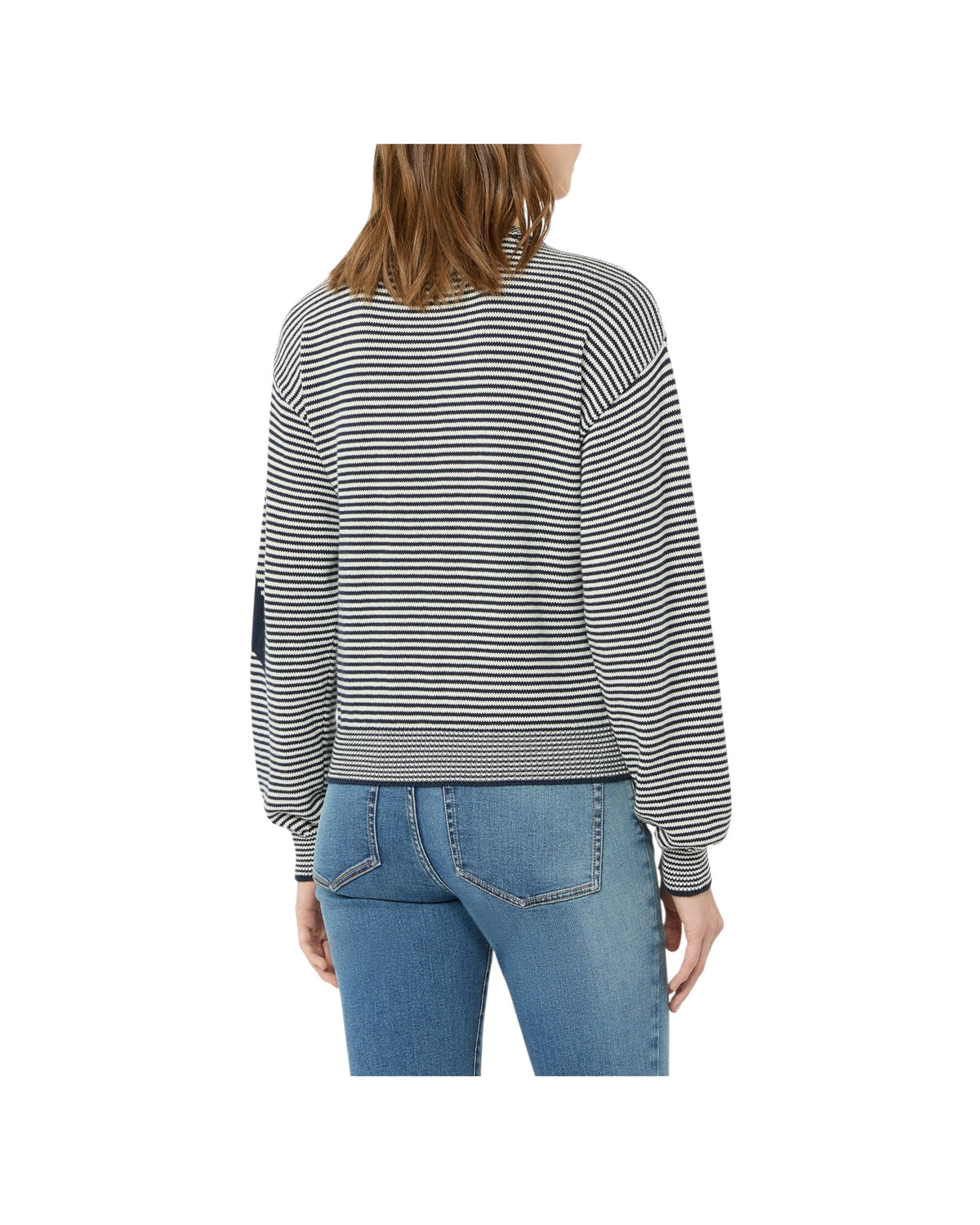 Cardigan in filato di cotone con intarsi Blu TEIERA 021 MAX MARA WEEKEND 