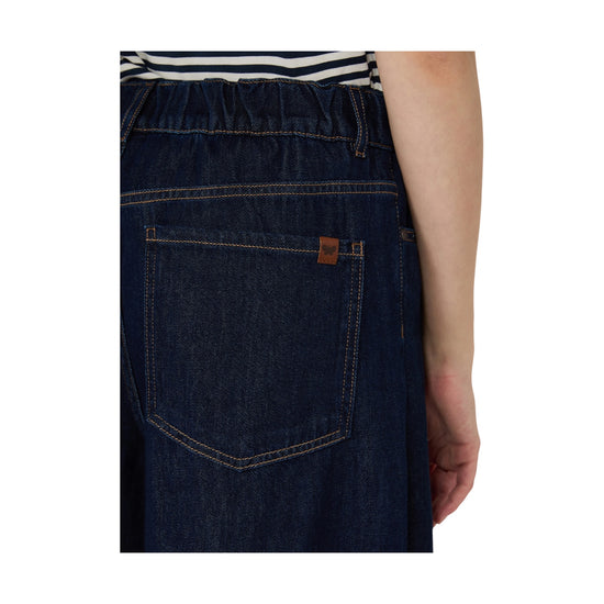 Jeans wide leg in denim di cotone Blu ZATTERA 001 MAX MARA WEEKEND 