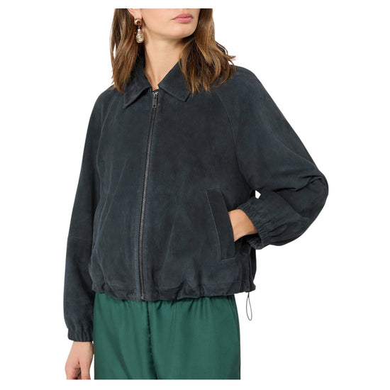 Giacca in suede Blu ZUPPA 003 MAX MARA WEEKEND 