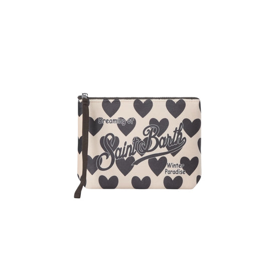 Pochette Hearts Beige/Nero ALI0002 01480M MC2 SAINT BARTH 