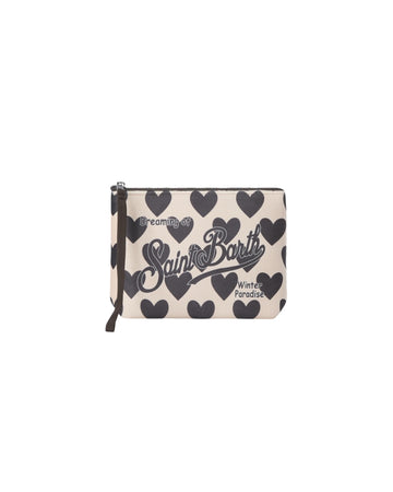 Pochette Hearts Beige/Nero ALI0002 01480M MC2 SAINT BARTH 