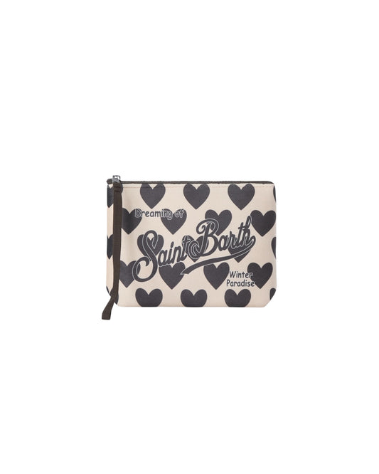 Pochette Hearts Beige/Nero ALI0002 01480M MC2 SAINT BARTH 