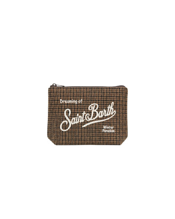 Pochette in lana Pied de poule ALI0022 00320M MC2 SAINT BARTH 