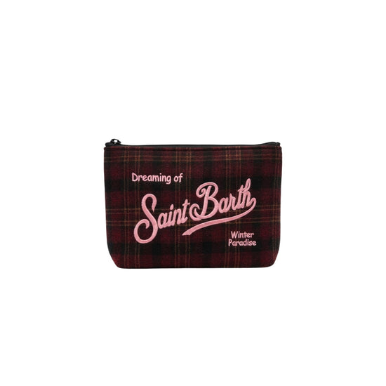 Pochette in lana Tartan ALI0022 01822M MC2 SAINT BARTH 