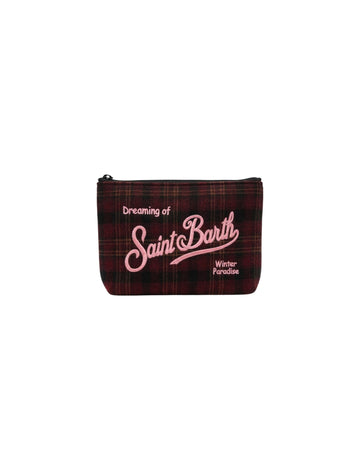 Pochette in lana Tartan ALI0022 01822M MC2 SAINT BARTH 