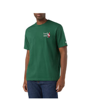 T-Shirt in cotone Verde con ricamo Invecchio bene