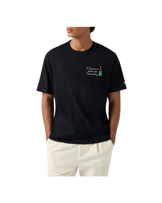T-shirt in cotone invernale con ricamo Dai Furstenberg ARN0004 02765M MC2 SAINT BARTH 