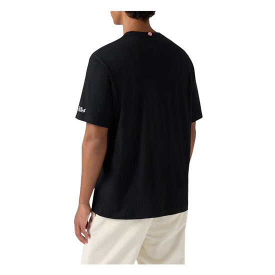 T-shirt in cotone invernale con ricamo Dai Furstenberg ARN0004 02765M MC2 SAINT BARTH 