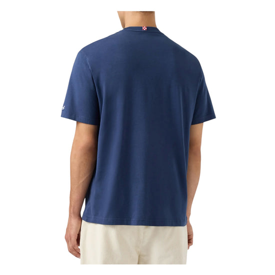 T-shirt in cotone invernale con ricamo Sole, wishy e sei in pole position ARN0004 02766M MC2 SAINT BARTH 