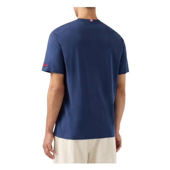 T-shirt in cotone invernale con stampa Vacanze di Natale ARN0004 02768M MC2 SAINT BARTH 