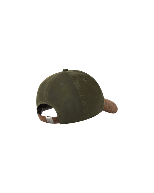 Cappello cerato in velluto a coste Verde/Marrone BASB0024 00131M MC2 SAINT BARTH 