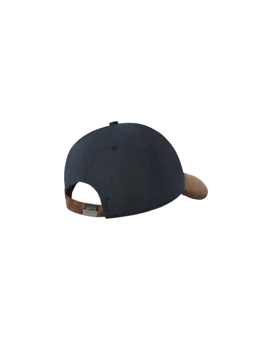 Cappello cerato in velluto a coste Marrone/Blu BASB0024 00165M MC2 SAINT BARTH 