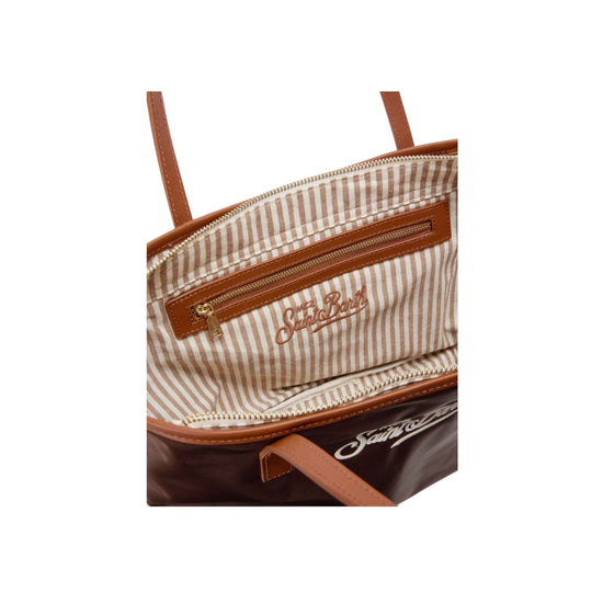 Borsa City Midi in nylon Marrone CB0004 00163M MC2 SAINT BARTH 