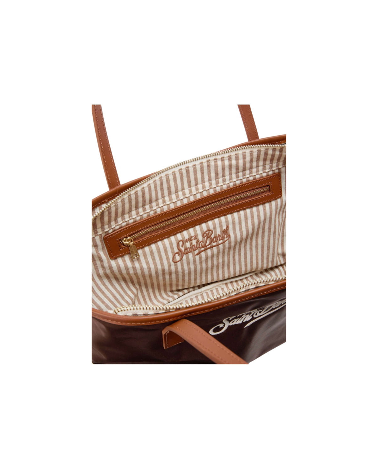 Borsa City Midi in nylon Marrone CB0004 00163M MC2 SAINT BARTH 