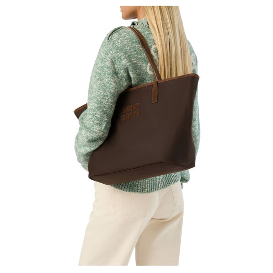 City Bag Large Wax testa di moro CB0006 01023M MC2 SAINT BARTH 