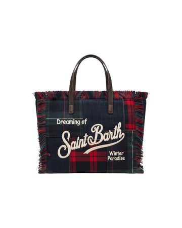Borsa Colette Patchwork Tartan COL0045 00597M MC2 SAINT BARTH 