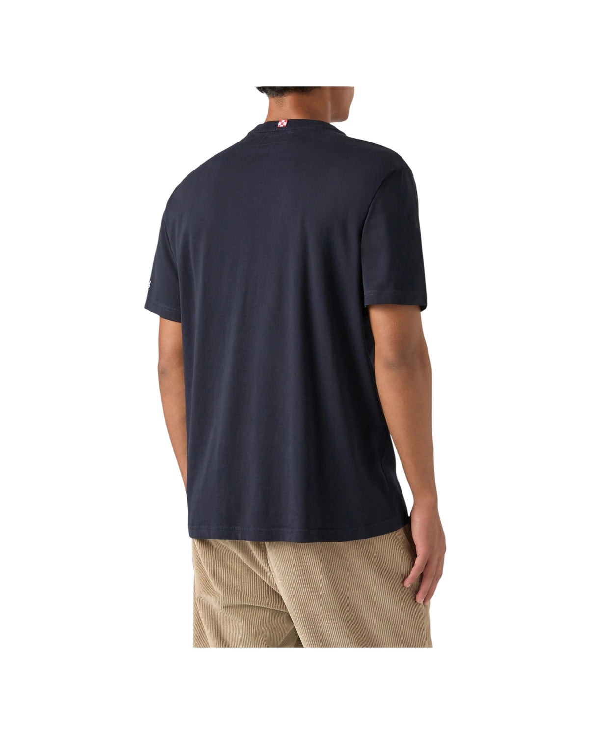 T-Shirt in cotone Blu con ricamo King of the night e stampa orologio CONR0001 03274M MC2 SAINT BARTH 