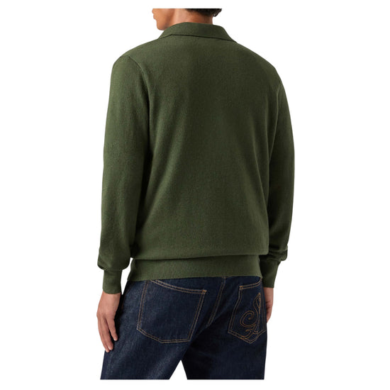 Polo in lana merino e cashmere Military COV0008 00034M MC2 SAINT BARTH 