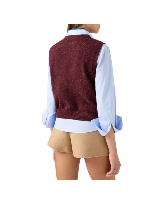 Gilet in misto lana Donegal CRTT001 00038M MC2 SAINT BARTH 