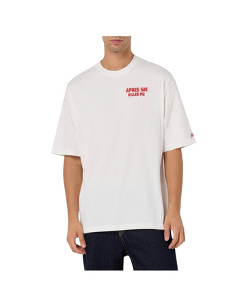 T-Shirt in cotone Bianco con grafica posteriore DLR0001 00304M MC2 SAINT BARTH 