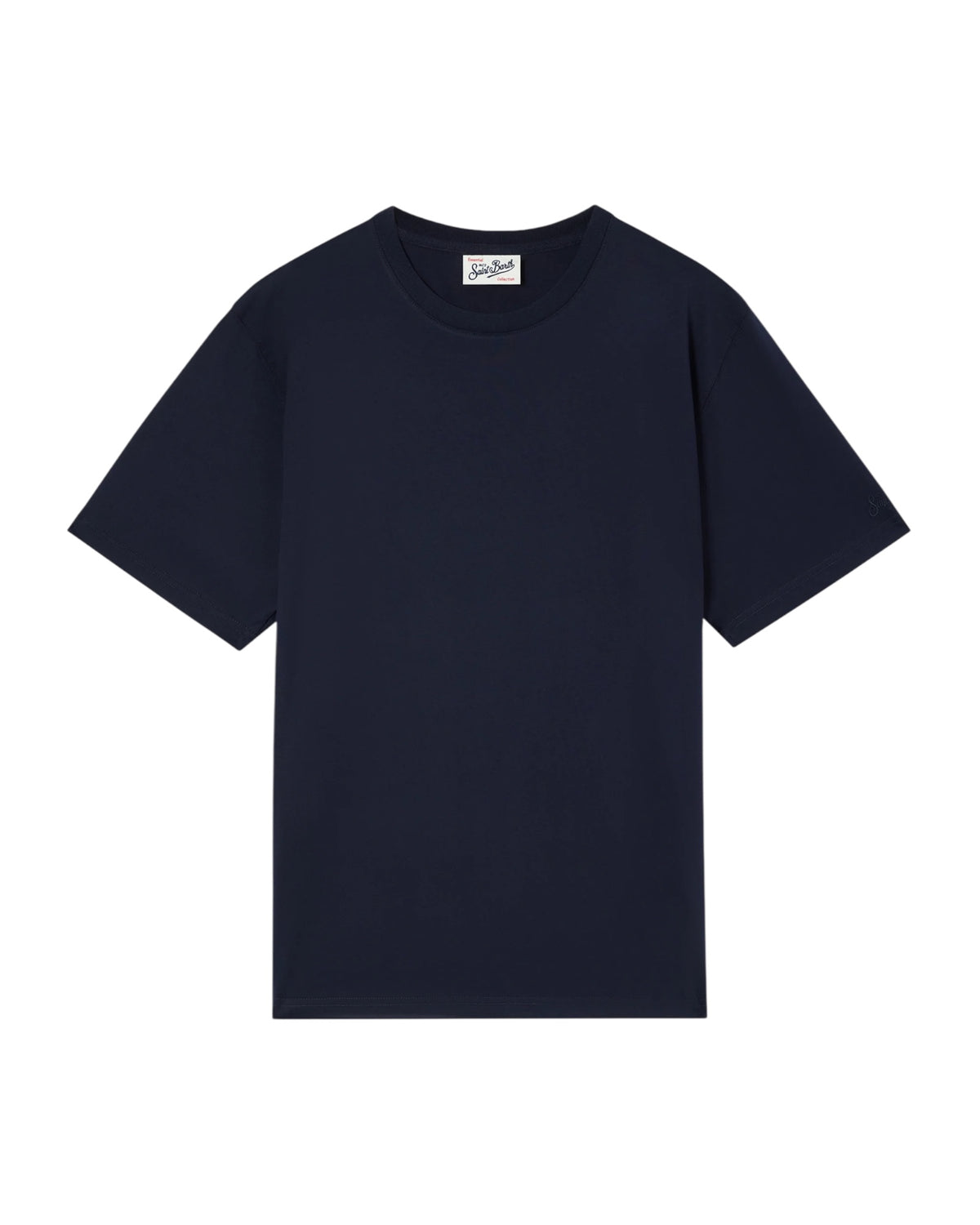 T-Shirt in cotone Blue navy EEY0001 00029M MC2 SAINT BARTH 