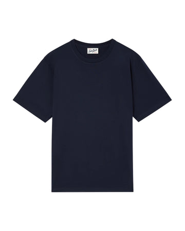 T-Shirt in cotone Blue navy EEY0001 00029M MC2 SAINT BARTH 
