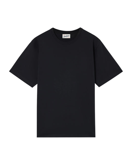T-Shirt in cotone Black EEY0001 00068M MC2 SAINT BARTH 