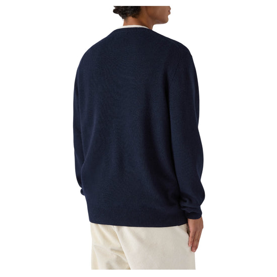 Maglione Blu con logo Vacanze di natale HER0001 01530M MC2 SAINT BARTH 
