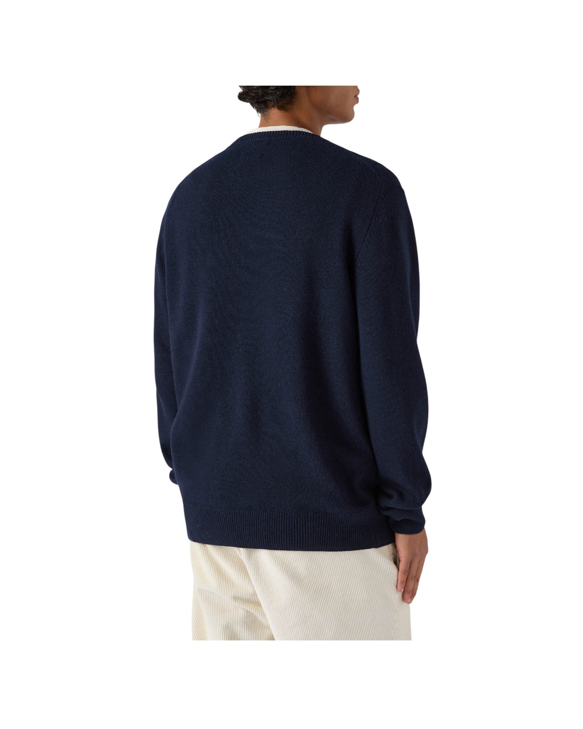 Maglione Blu con logo Vacanze di natale HER0001 01530M MC2 SAINT BARTH 