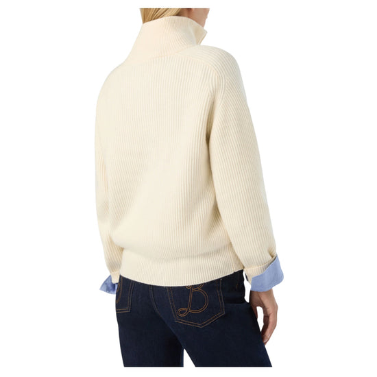 Maglione a mezza zip Off white ISN0001 00023M MC2 SAINT BARTH 