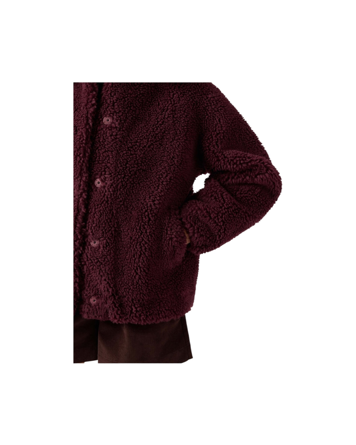 Giacca Teddy con patch Prugna JNE0001 00077M MC2 SAINT BARTH 
