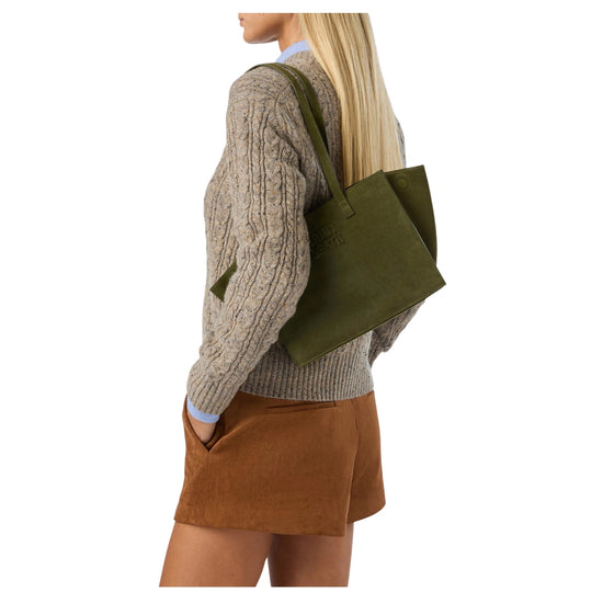 Borsa in camoscio Verde JOBAM01 00662M MC2 SAINT BARTH 