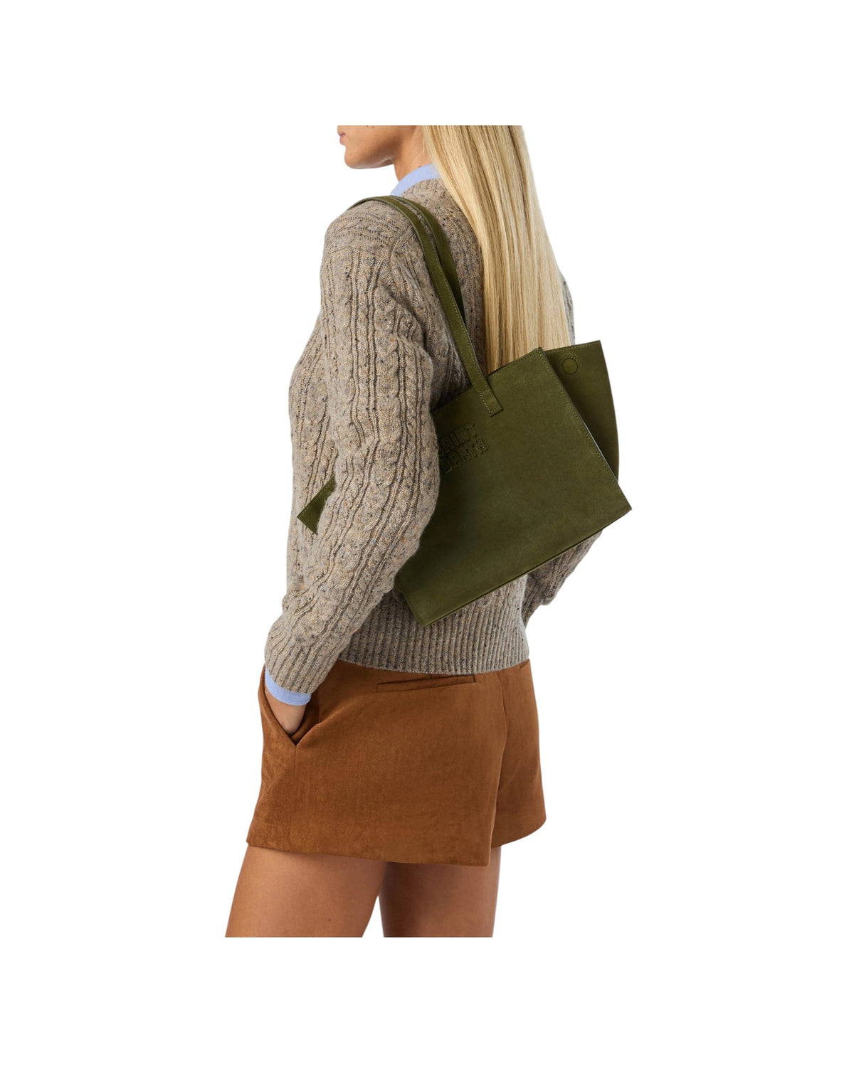 Borsa in camoscio Verde JOBAM01 00662M MC2 SAINT BARTH 