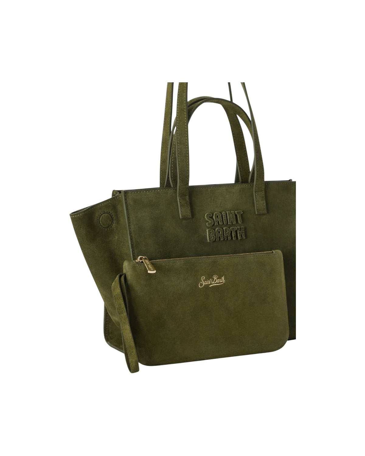 Borsa in camoscio Verde JOBAM01 00662M MC2 SAINT BARTH 