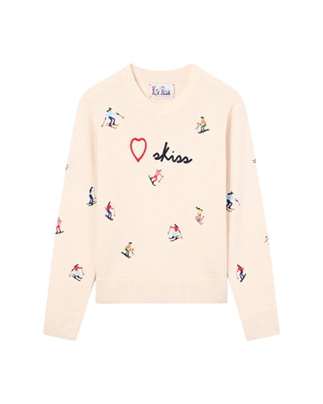 Maglione girocollo in lana con ricamo KYLA 00233M MC2 SAINT BARTH 