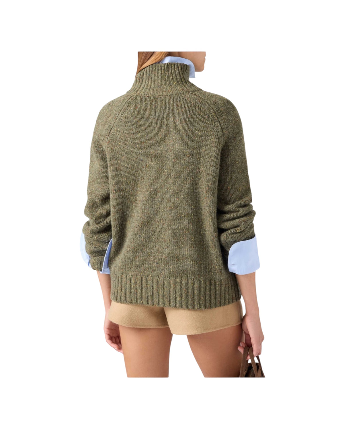 Maglione a collo alto in lana Donegal Military MEH004 00034M MC2 SAINT BARTH 
